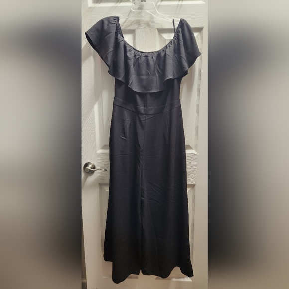 Off Shoulder Wide Leg Jumpsuit - Picture 3 of 4